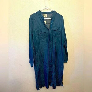Laurie felt denim dress with tie NWT